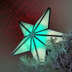 BlissLights Shining Star Christmas Tree Topper - Multicolored LED Light Show, Indoor Holiday Projector Lighting (Gold Trim, Red Stars) 9 BlissLights Shining Star Christmas Tree Topper - Multicolored LED Light Show, Indoor Holiday Projector Lighting (Gold Trim, Red Stars) -Wreaths & Garland shop 012d6566 d09a 49e7 abe6 e84fbce1e732 22444.1623105393
