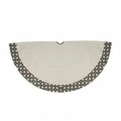 Allstate 54" Black And White Rhinestone Christmas Tree Skirt