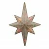 Sienna 11" Multi-Color Frosted Gold Colored Bethlehem Star Christmas Tree Topper Lights