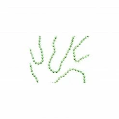 St. Nick's Choice Shiny Metallic Lime Green Beaded Christmas Garland 15' X 6.25mm