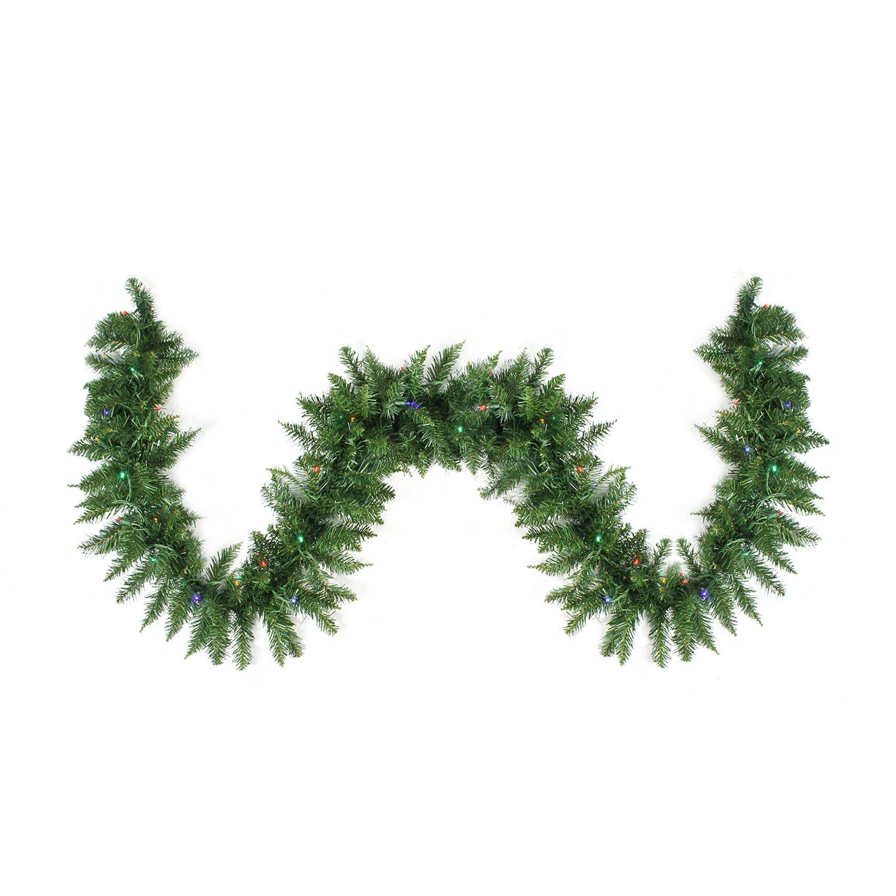 Northlight 9' X 12" Pre-Lit Winona Fir Artificial Christmas Garland, Multi LED Lights 1 Northlight 9' X 12" Pre-Lit Winona Fir Artificial Christmas Garland, Multi LED Lights