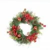 Northlight Berries And Ornaments Embellished Artificial Christmas Wreath - 26-Inch, Unlit