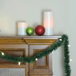 Brite Star 18' Pre-Lit Green Pine Artificial Christmas Garland - Warm White LED C6 Lights 5 Brite Star 18' Pre-Lit Green Pine Artificial Christmas Garland - Warm White LED C6 Lights -Wreaths & Garland shop 7pnsdeso2bzrkepquokqno2jdrenuurg 57910.1593100293