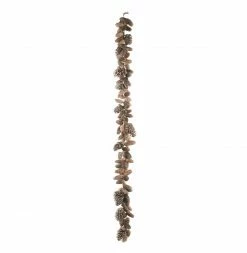 Napa Home & Garden 6' X 6" Pre-Lit Pine Cone Artificial Christmas Garland - Clear Lights