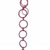 Allstate 5' X 1.75" Pink Sparkling Glitter Round Circle Chain Artificial Christmas Garland - Unlit