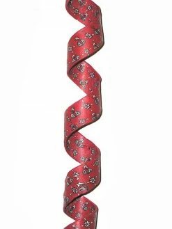 Pacific Rim 3' Red And Black Twisted Bandana Paisley Christmas Garland, Unlit