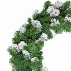 Allstate 24" Snowy Colorado Pine Flocked Artificial Christmas Wreath - Unlit 5 Allstate 24" Snowy Colorado Pine Flocked Artificial Christmas Wreath - Unlit -Wreaths & Garland shop allstate20ywc192 gr sn 86772.1644973049