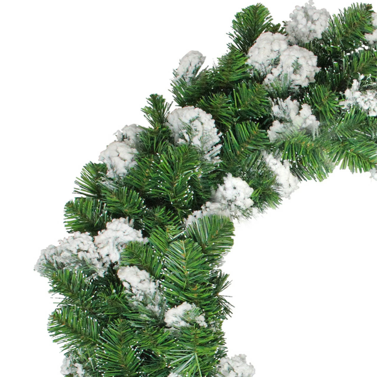 Allstate 24" Snowy Colorado Pine Flocked Artificial Christmas Wreath - Unlit 3 Allstate 24" Snowy Colorado Pine Flocked Artificial Christmas Wreath - Unlit - Image 3