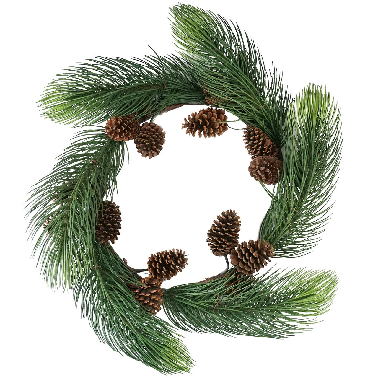 Allstate Long Pine Needle Artificial Christmas Wreath - 30-Inch, Unlit 1 Allstate Long Pine Needle Artificial Christmas Wreath - 30-Inch, Unlit