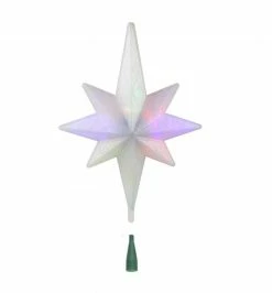 Brite Star 14.5" Winter Frost B/O Multi-Color LED Bethlehem Star Christmas Tree Topper