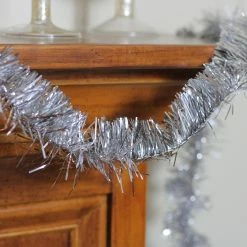Northlight 50' X 2.25" Silver Tinsel Artificial Christmas Garland - Unlit -Wreaths & Garland shop ctioeu6jxhrzjqqhuujbtykhlfbl7eqo 79502.1664293521