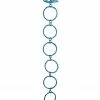 Allstate 5' X 1.75" Turquoise Peacock Blue Round Chain Christmas Garland - Unlit
