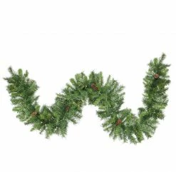 Northlight 50' X 12" Pre-Lit Dakota Pine Artificial Christmas Garland - Warm White LED Lights