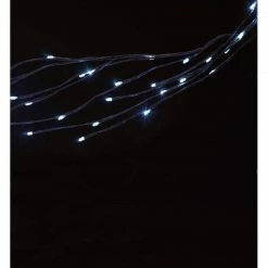 KSA 6' Pre-Lit Twinkling Brown Branch Artificial Christmas Garland - Cool White LED Lights