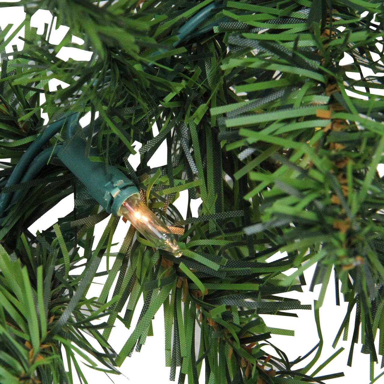 Northlight 9' X 8" Pre-Lit Canadian Pine Artificial Christmas Garland, Clear Lights 2 Northlight 9' X 8" Pre-Lit Canadian Pine Artificial Christmas Garland, Clear Lights - Image 2