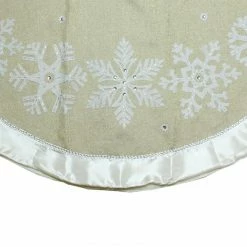 Dyno 48" Gold And Silver Bordered Snowflake Christmas Tree Skirt -Wreaths & Garland shop dyno202484774 2b 81340.1664811415