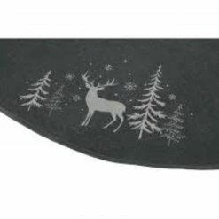 Dyno 56" Gray And Black Reindeer In Forest Christmas Tree Skirt -Wreaths & Garland shop dyno202566347 2 03 82120.1599268259