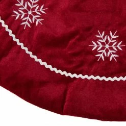 Northlight 24" Red With White Snowflakes Christmas Tree Skirt 5 Northlight 24" Red With White Snowflakes Christmas Tree Skirt -Wreaths & Garland shop dyno 2243210 1 1 69400.1604023642