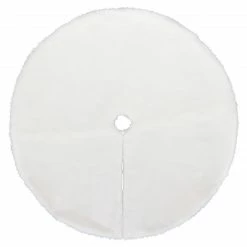 Dyno 48" White Plush Solid Round Christmas Tree Skirt -Wreaths & Garland shop dyno 2486383 1 003 62413.1664120475