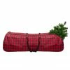 Dyno 54" Red And Black Plaid Rolling Tree Christmas Tree Storage Bag For Artificial Trees Up To 9ft