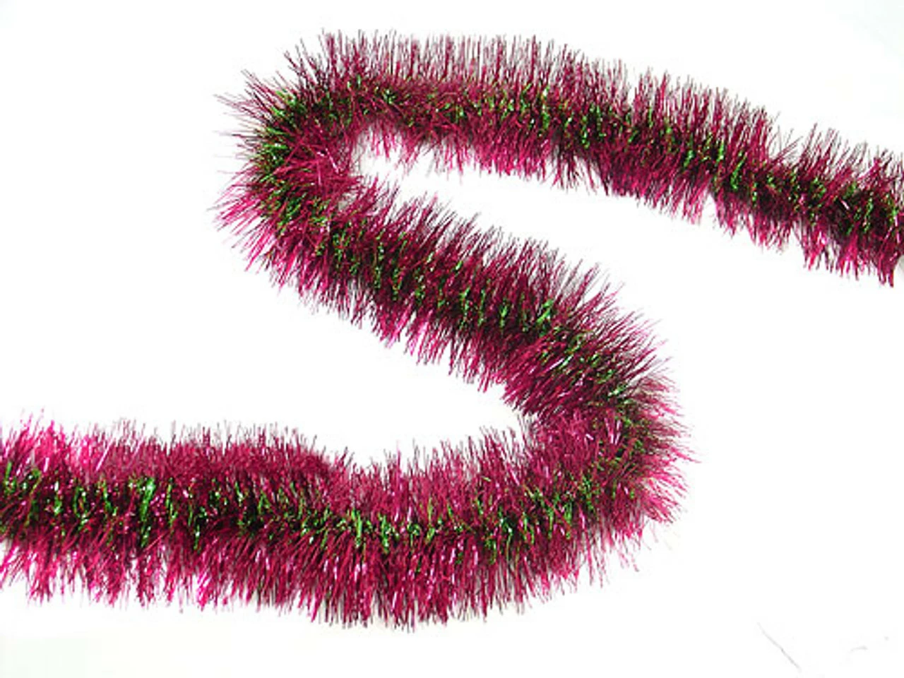 F C Young & Co Inc 12' Luscious Red With Green Spiral Christmas Tinsel Garland - Unlit 1 F C Young & Co Inc 12' Luscious Red With Green Spiral Christmas Tinsel Garland - Unlit