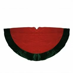 Northlight 60" Green And Red Traditional Christmas Tree Skirt