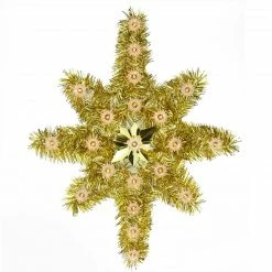 Northlight 21" Gold Star Of Bethlehem Christmas Tree Topper - Clear Lights