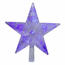 Hofert 9.5" Lighted Color Changing 5 Point Star Tree Topper - White And Blue LED Lights -Wreaths & Garland shop hofert 1980b 91695.1588406382