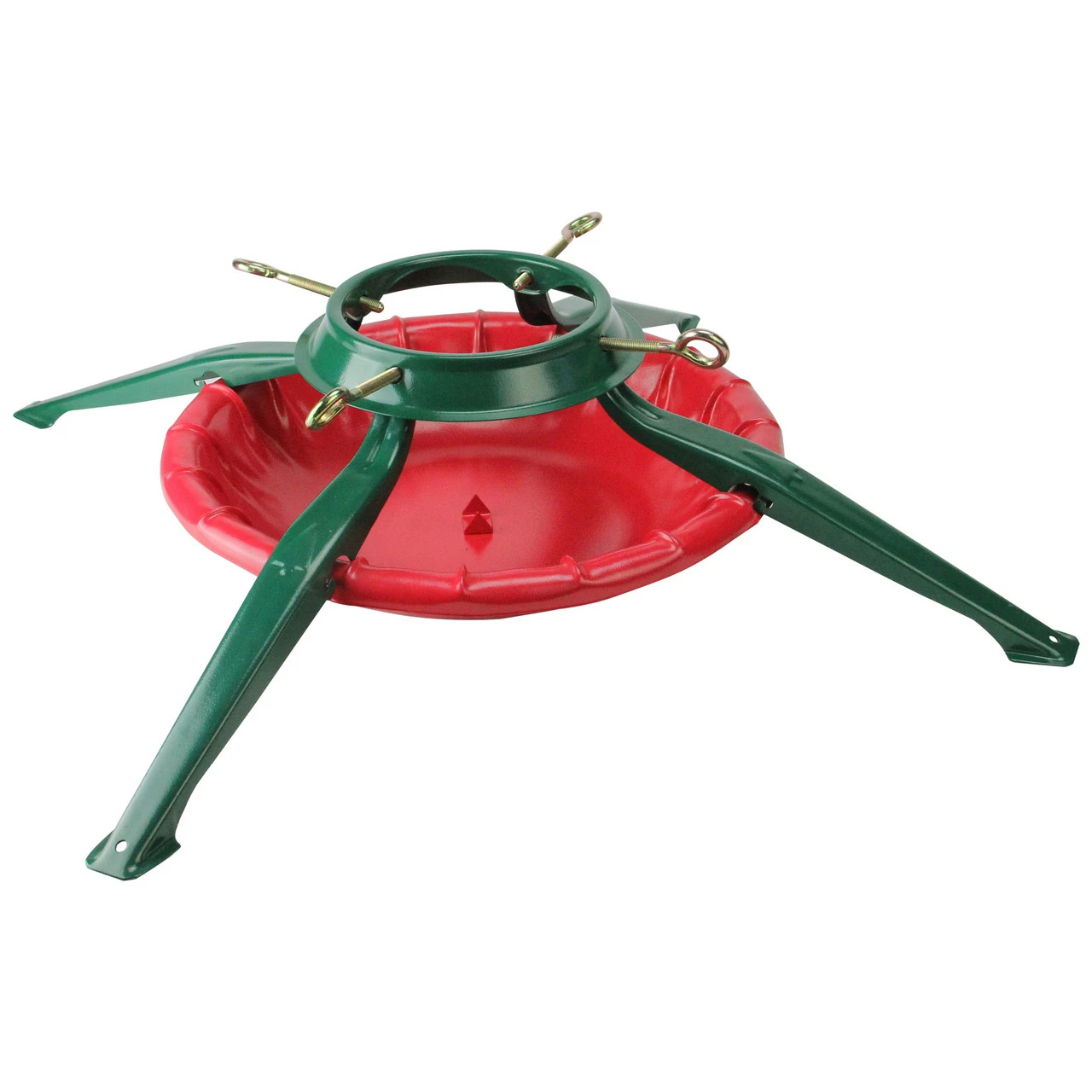 Christmas Central 28' Green And Red Real Live Christmas Tree Stand 2 Christmas Central 28' Green And Red Real Live Christmas Tree Stand - Image 2