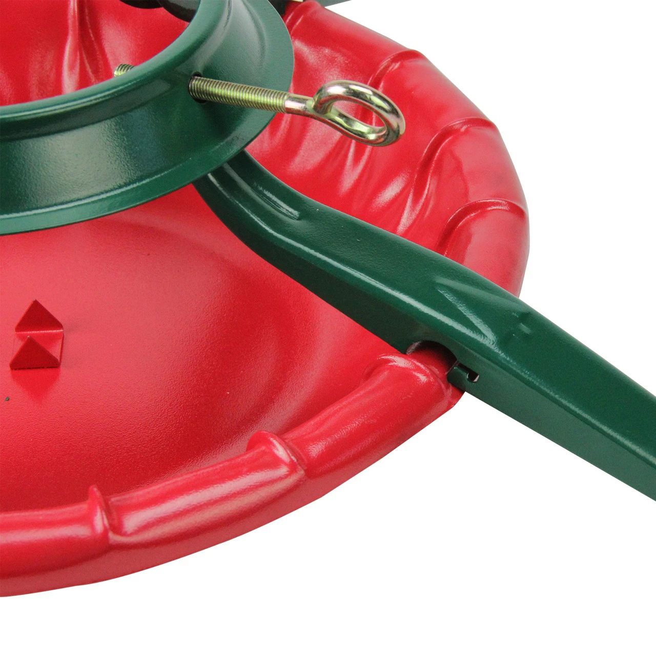 Christmas Central 28' Green And Red Real Live Christmas Tree Stand 4 Christmas Central 28' Green And Red Real Live Christmas Tree Stand - Image 4