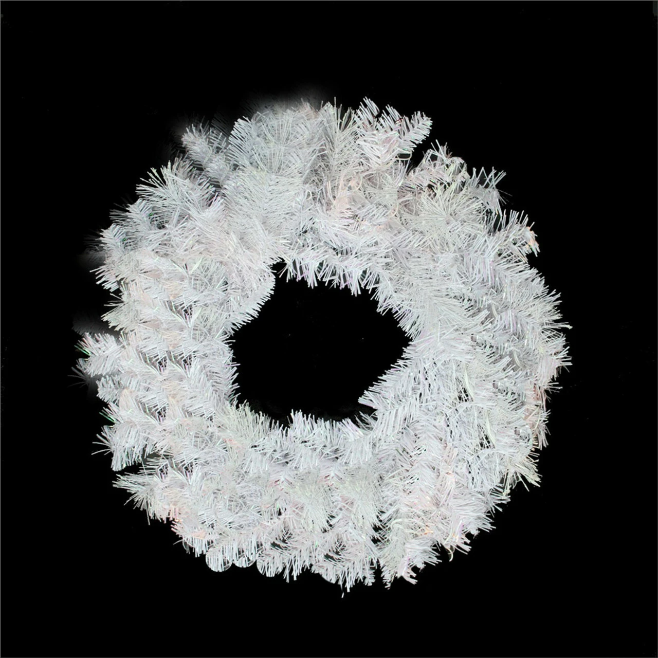 Northlight 24" White And Silver Mixed Pine Artificial Christmas Wreath - Unlit 1 Northlight 24" White And Silver Mixed Pine Artificial Christmas Wreath - Unlit