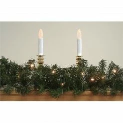 Allstate 9' X10" Pre-Lit Windsor Pine Artificial Christmas Garland - Clear LED Lights