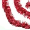 Northlight 50' Traditional Shiny Red 6 Ply Christmas Foil Tinsel Garland - Unlit