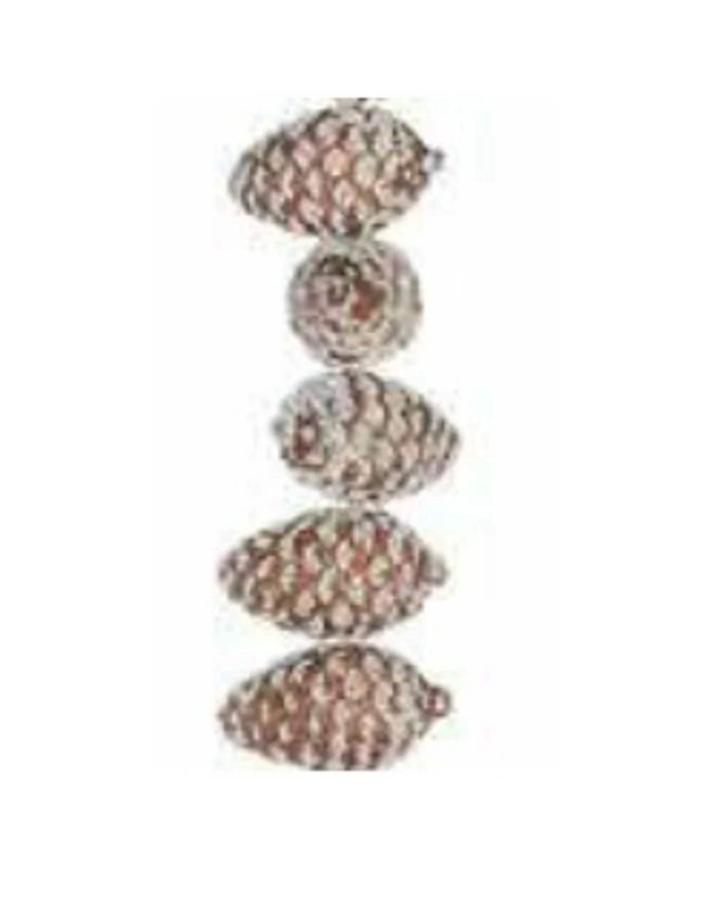 Napco 6' X 2.75" Brown And White Frosted Pine Cone Artificial Christmas Garland - Unlit 2 Napco 6' X 2.75" Brown And White Frosted Pine Cone Artificial Christmas Garland - Unlit - Image 2