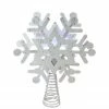 Northlight 11.5" LED Lighted Decorative Snowflake Christmas Tree Topper With Projector