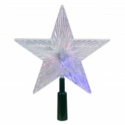 Kurt Adler 8.5" Lighted LED Color Changing Star Christmas Tree Topper - Multi Lights