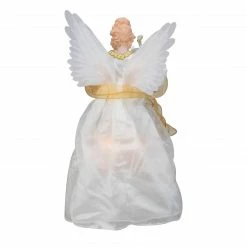 Kurt Adler 14.5" Gold And Ivory Pre-Lit Angel Christmas Tree Topper - Clear Lights 9 Kurt Adler 14.5" Gold And Ivory Pre-Lit Angel Christmas Tree Topper - Clear Lights -Wreaths & Garland shop ksa ul2173 3 53129.1588415717