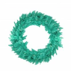 Vickerman Pre-Lit Ashley Spruce Artificial Christmas Wreath - 36-Inch, Clear And Green Lights