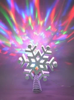 Northlight 11.5" LED Lighted Decorative Snowflake Christmas Tree Topper With Projector -Wreaths & Garland shop l8bqskujkkzabeki1rwohc8yalwylw0w 25549.1665261427