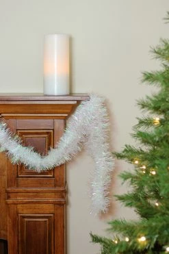 Northlight 50' X 3" Iridescent Artificial Tinsel Christmas Garland - Unlit -Wreaths & Garland shop lc43stb2vypdjhq0j7gjysqrni7atyyv 19970.1665611030