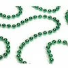 St. Nick's Choice Shiny Metallic Emerald Green Beaded Christmas Garland 15' X 6.25mm