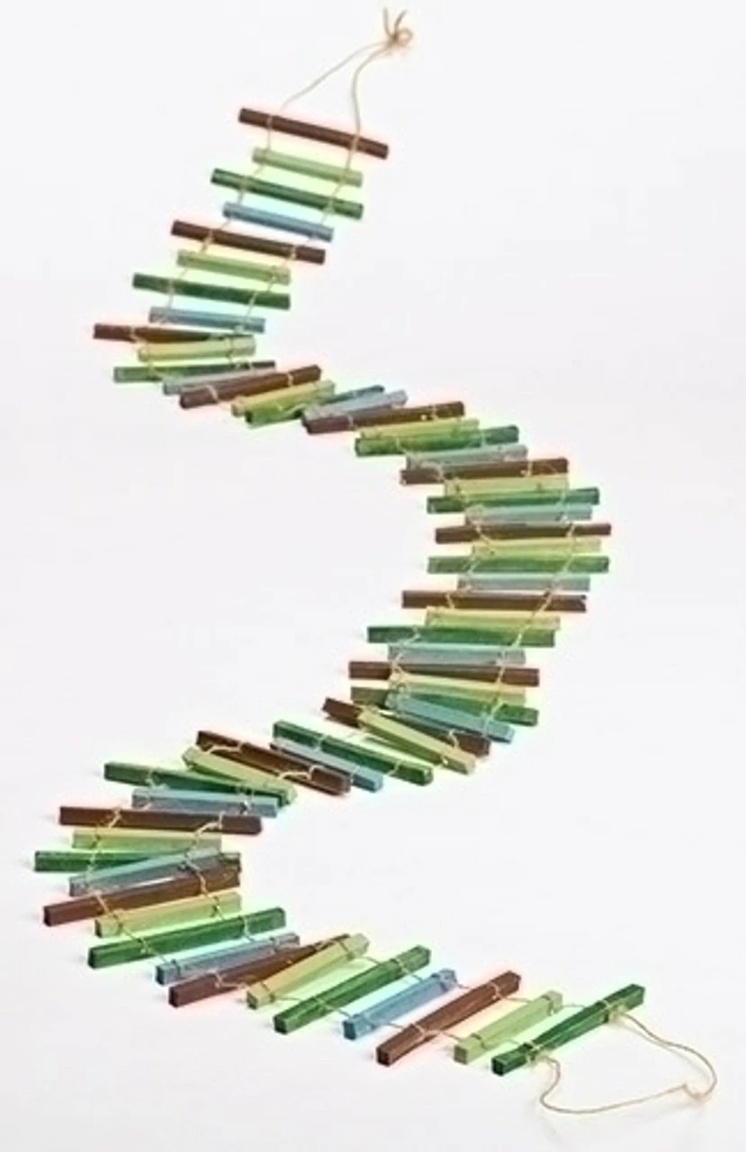 Roman 6' X 4.5" Green And Blue Ladder Style Artificial Christmas Garland - Unlit 1 Roman 6' X 4.5" Green And Blue Ladder Style Artificial Christmas Garland - Unlit