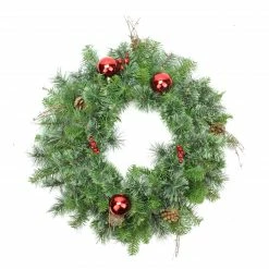 Northlight Mixed Pine Artificial Christmas Wreath - 24-Inch, Unlit