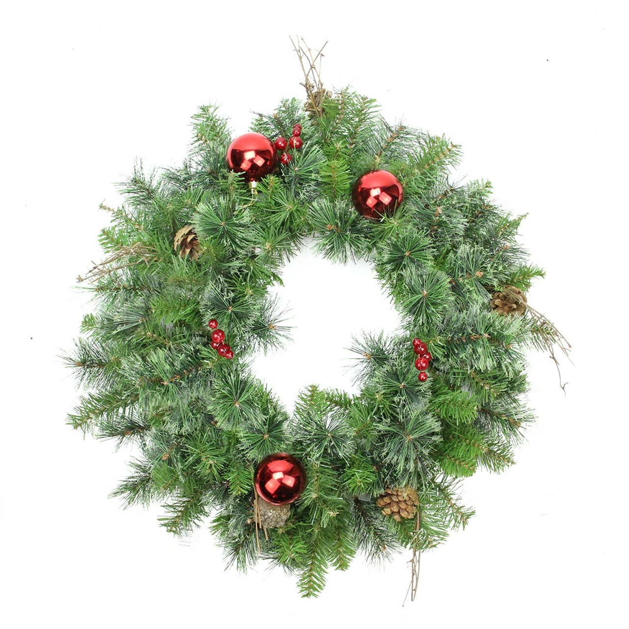 Northlight Mixed Pine Artificial Christmas Wreath - 24-Inch, Unlit 1 Northlight Mixed Pine Artificial Christmas Wreath - 24-Inch, Unlit