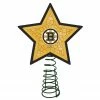 The Memory Company 10" Lighted Yellow And Black Mosaic Style Star NHL Boston Bruins Christmas Tree Topper