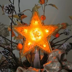 Northlight 9" Lighted Gold Edged Christmas Star Tree Topper - Clear Lights -Wreaths & Garland shop mjmrcfewz44hmqblls6qpw4csrotf6ka 54595.1656613356