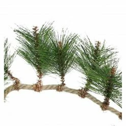 Napco 6' X 5" Long Needle Pine And Rope Rustic Artificial Christmas Garland - Unlit -Wreaths & Garland shop napco 23658 03 43673.1600132610