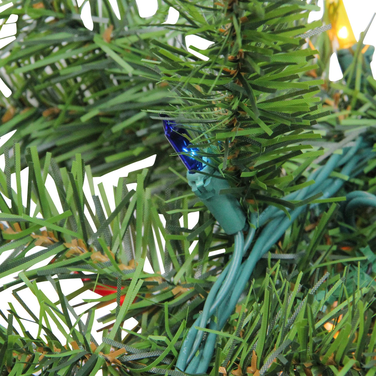 Northlight 9' X 8" Pre-Lit Canadian Pine Artificial Christmas Garland, Multi Lights 3 Northlight 9' X 8" Pre-Lit Canadian Pine Artificial Christmas Garland, Multi Lights - Image 3