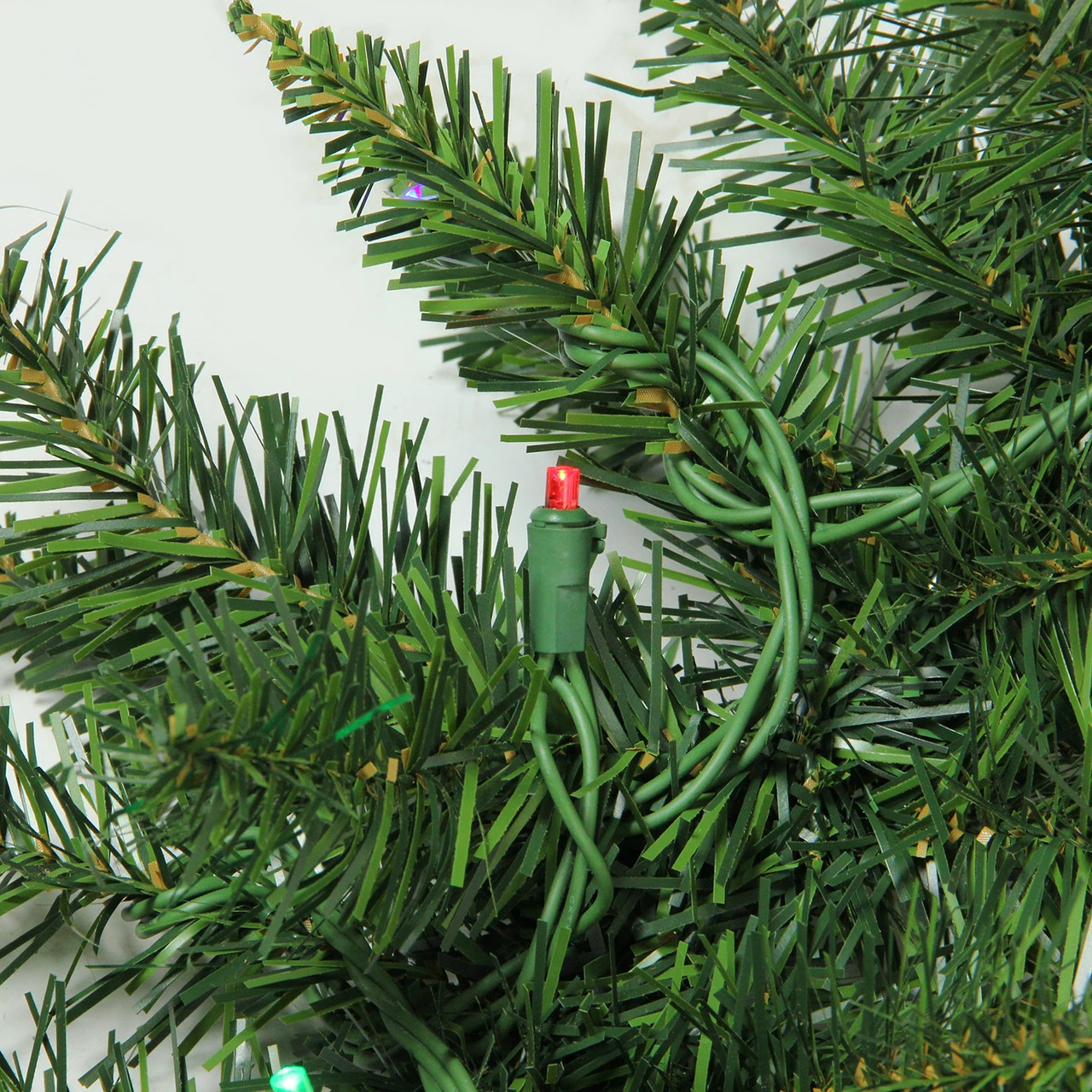 Northlight 9' X 12" Pre-Lit Winona Fir Artificial Christmas Garland, Multi LED Lights 2 Northlight 9' X 12" Pre-Lit Winona Fir Artificial Christmas Garland, Multi LED Lights - Image 2