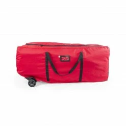 Northlight 56" Red EZ Roller Christmas Tree Storage Bag With Wheels